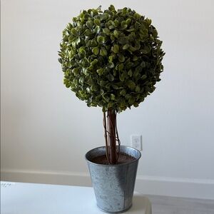 Artificial Topiary Tree in Silver Pot